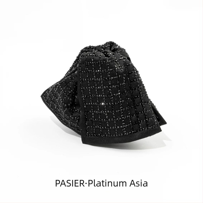 Clema pentru păr Gripper cu cristale artificiale — stil fluture, design original, finisaj Seiko, accesorii pentru păr pentru femei