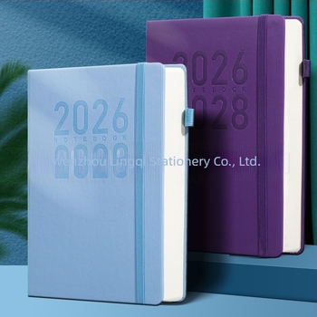 Caiet cu copertă din piele sintetică, legare cu ață și adeziv, Daolin paper, 80G, 300–400 pagini, stil birou de afaceri