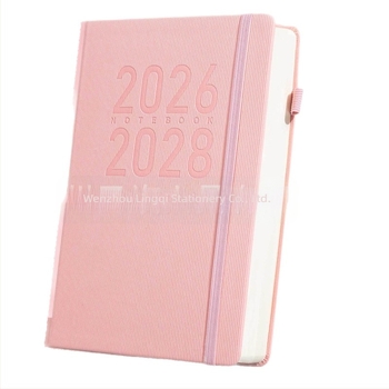 Caiet cu copertă din piele sintetică, legare cu ață și adeziv, Daolin paper, 80G, 300–400 pagini, stil birou de afaceri