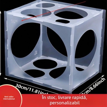 Cutie de măsurare a baloanelor, 11 găuri, PVC, decor pentru nunți și petreceri