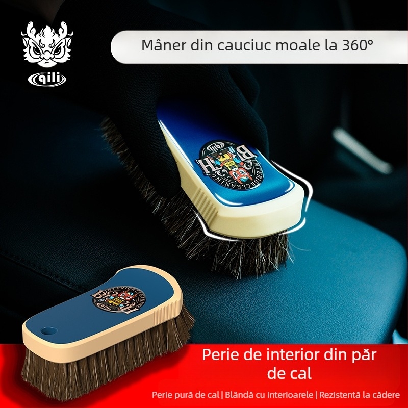 Perie de curățare auto Jili cu păr de cal – QC-98 – Personalizare procesare
