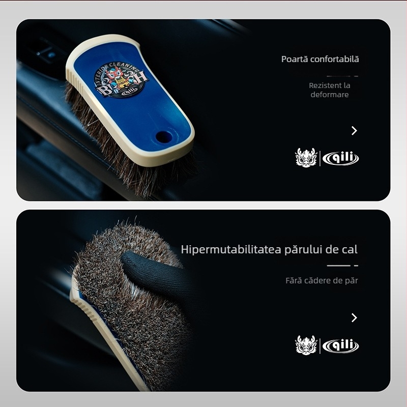 Perie de curățare auto Jili cu păr de cal – QC-98 – Personalizare procesare