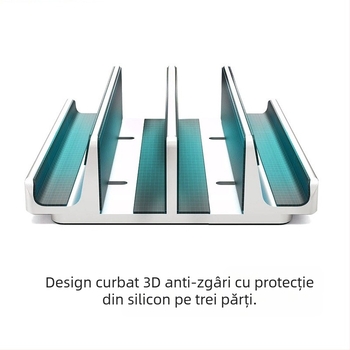 iDock suport pentru notebook din aliaj de aluminiu, reglabil N17-4/N17-X cu disipare de căldură, pentru birou, lansare iulie 2025