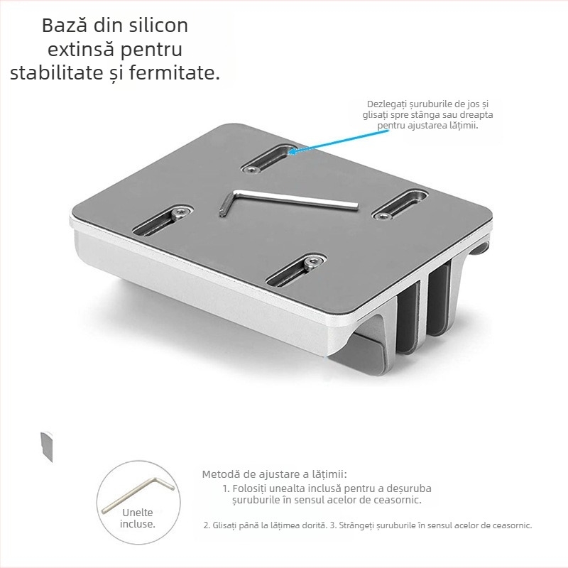 iDock suport pentru notebook din aliaj de aluminiu, reglabil N17-4/N17-X cu disipare de căldură, pentru birou, lansare iulie 2025