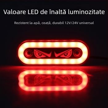 Lumină laterală Demon Eye pentru camion (ND, ABS, 12-24V, ND565214, remorcă de camion)