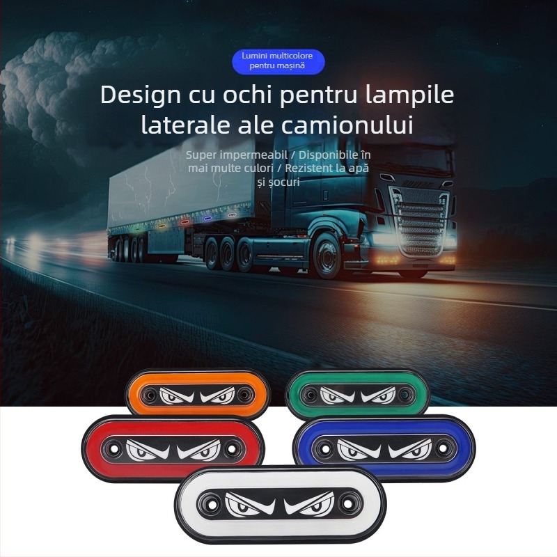 Lumină laterală Demon Eye pentru camion (ND, ABS, 12-24V, ND565214, remorcă de camion)