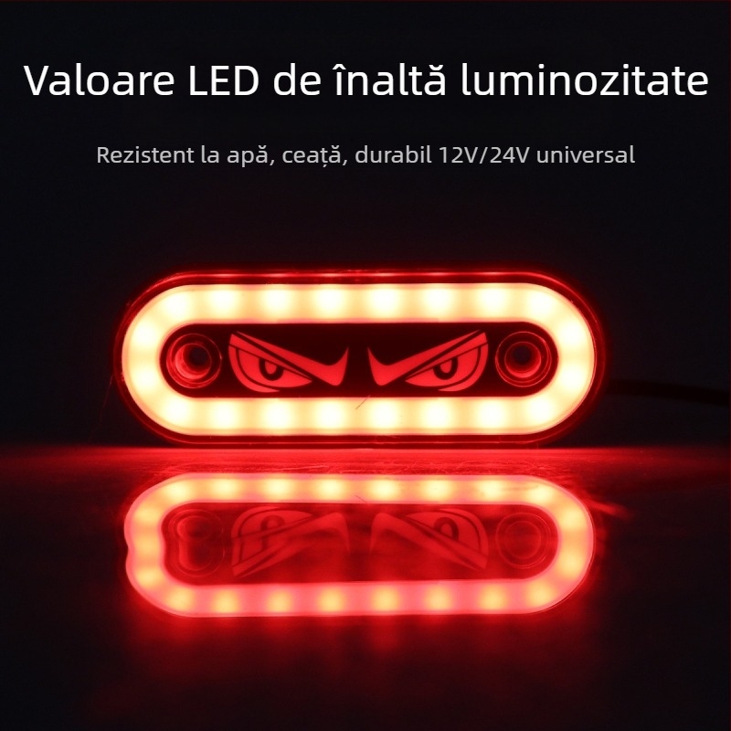 Lumină laterală Demon Eye pentru camion (ND, ABS, 12-24V, ND565214, remorcă de camion)