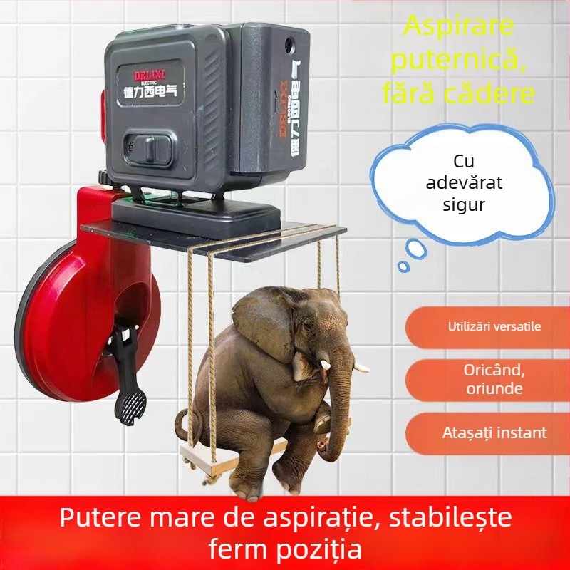 Nivel laser cu ventuză pentru plăci ceramice și sticlă, montaj pe perete exterior, precizie înaltă, Strength Factory