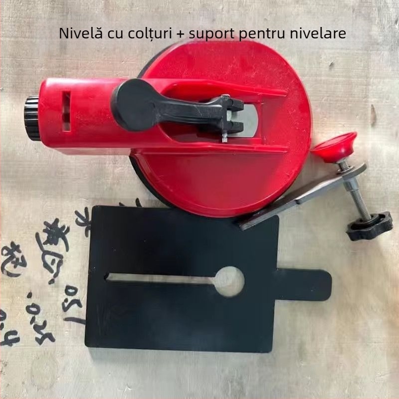Nivel laser cu ventuză pentru plăci ceramice și sticlă, montaj pe perete exterior, precizie înaltă, Strength Factory