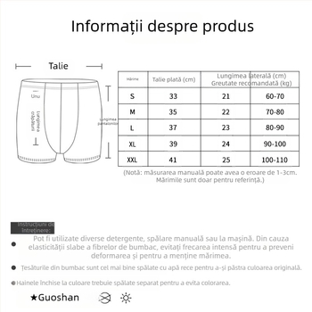 Boxeri bărbați din viscoză, respirabili, tricot, talie medie, imprimeu cu litere
