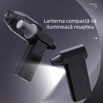 Ventilator cu turbina portabil, mini pentru camping în aer liber, cu viteză mare, fără peri