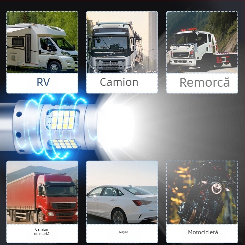 Lumină LED de ceață pentru autovehicule H8/H11 1156/1157 T15, 12-24V, 3000LM, 6000K, aliaj de aluminiu