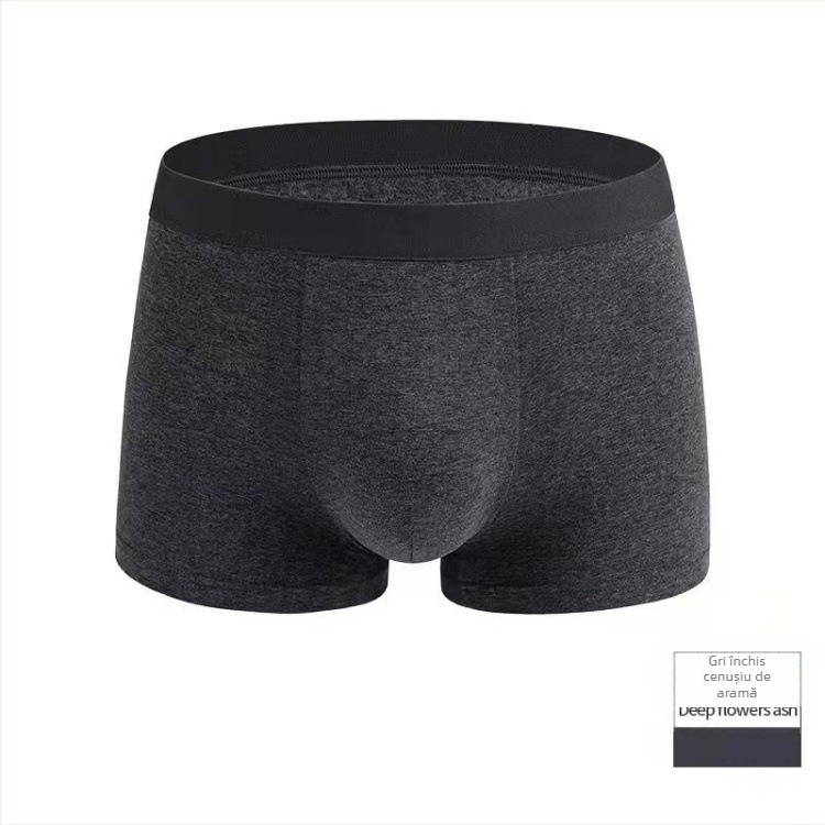 Boxeri bărbați din bumbac, antibacterieni, respirabili, talie medie, 95-100% bumbac