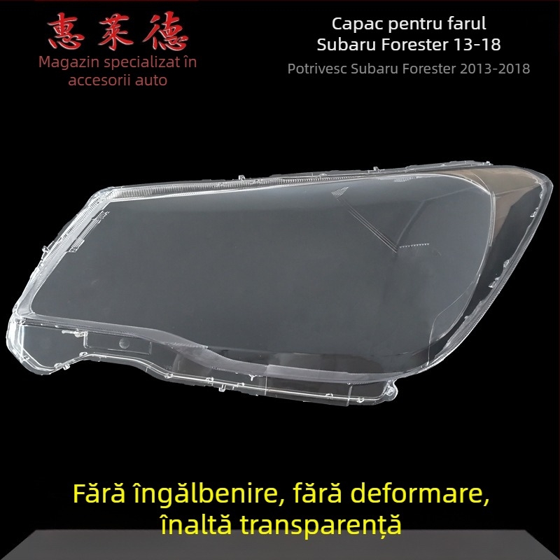 Capac de far Wheeler pentru Subaru Forester – acoperire din sticlă, compatibilă cu farurile Forester, procesare personalizată disponibilă