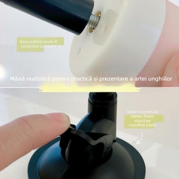 Model de mână pentru practică de manichiură, degete moi și flexibile — afișaj pentru unghii, instrument de artă a unghiilor