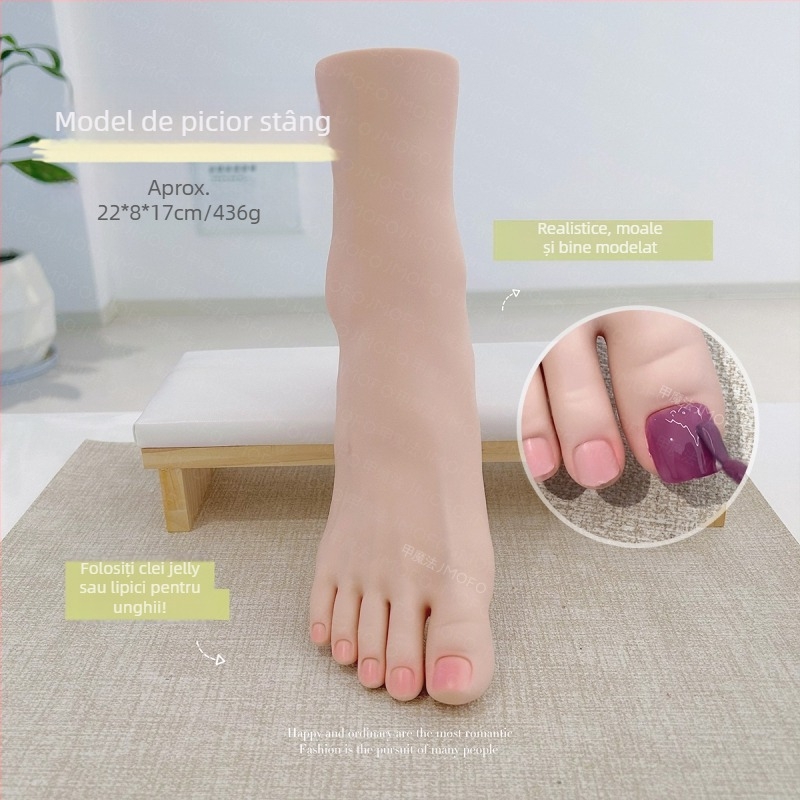 Model de mână pentru practică de manichiură, degete moi și flexibile — afișaj pentru unghii, instrument de artă a unghiilor