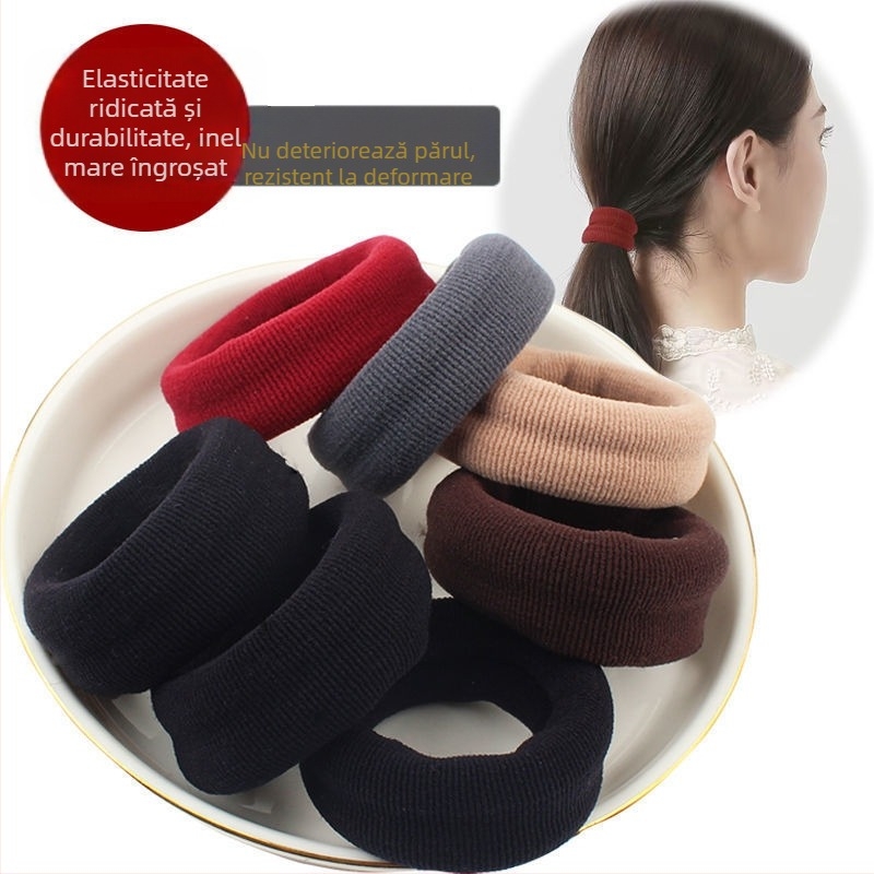 Elastic pentru coadă înaltă — fără cusături, din poliester, brand Unique Item, primăvara 2025, stil desen animat, proaspăt și dulce