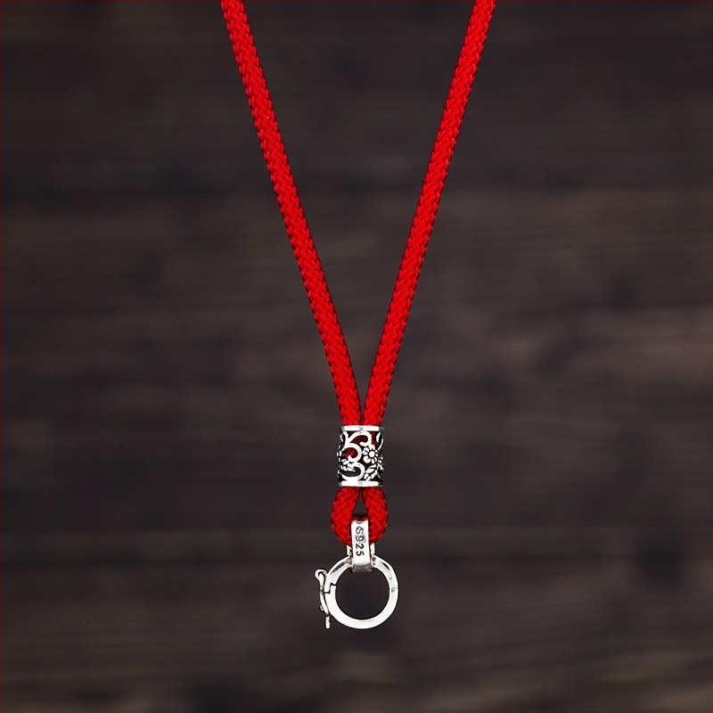 Colier unisex cu pandantiv, cataramă și șnur Passepartout (Material: Ornamente din argint; Origine: Utilizare generală; Marcă: Altă; Calitatea metalului prețios: Altă; An: Altul)