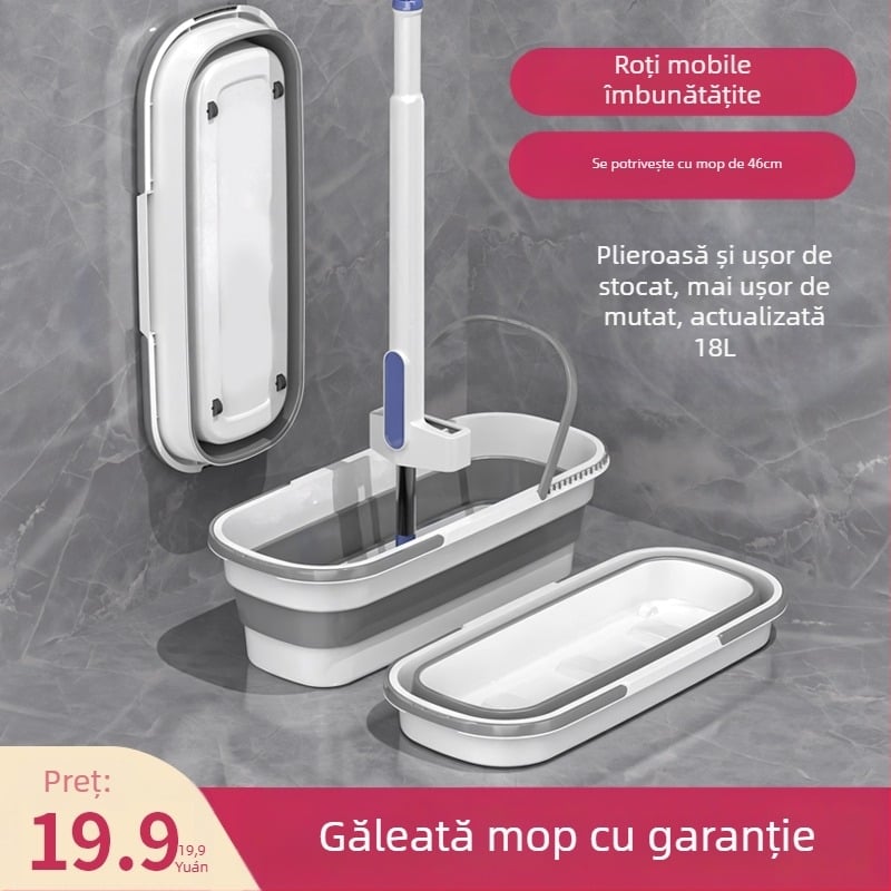 Găleată pliabilă dreptunghiulară pentru mop, din plastic, brand Other, neimportată, alt timp de comercializare