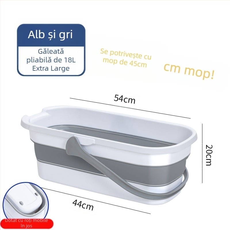 Găleată pliabilă dreptunghiulară pentru mop, din plastic, brand Other, neimportată, alt timp de comercializare