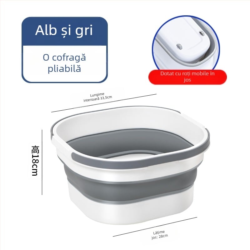 Găleată pliabilă dreptunghiulară pentru mop, din plastic, brand Other, neimportată, alt timp de comercializare