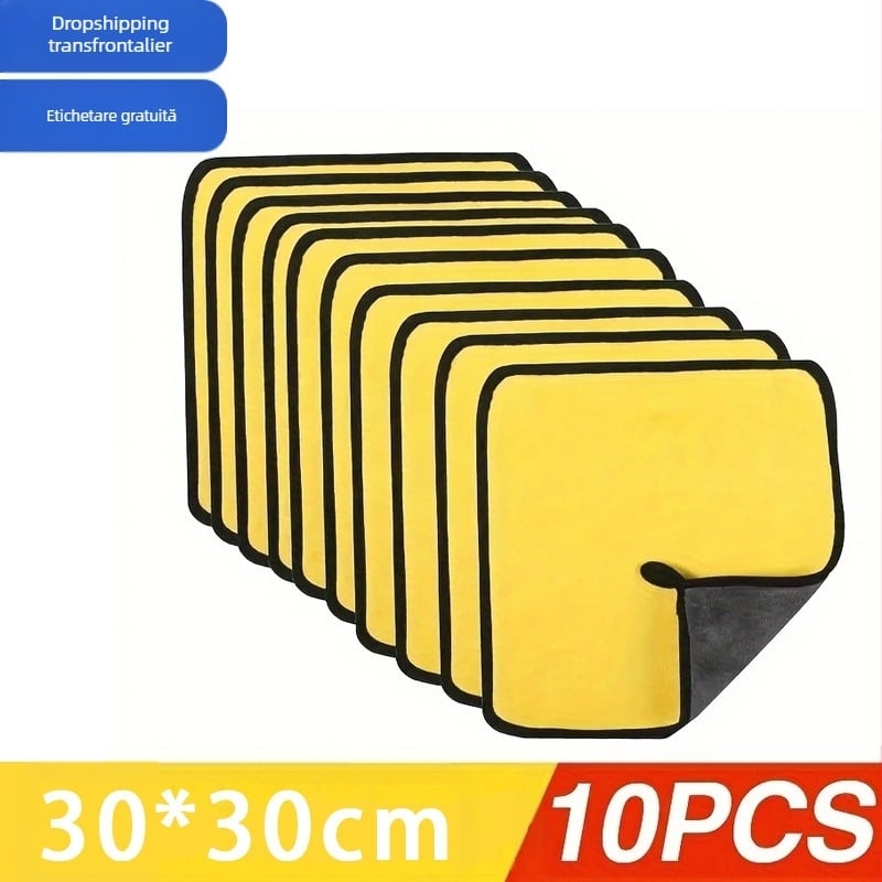 Prosop din microfibră pentru curățarea mașinii, multifuncțional, 420 g, uscare rapidă, absorbție ridicată