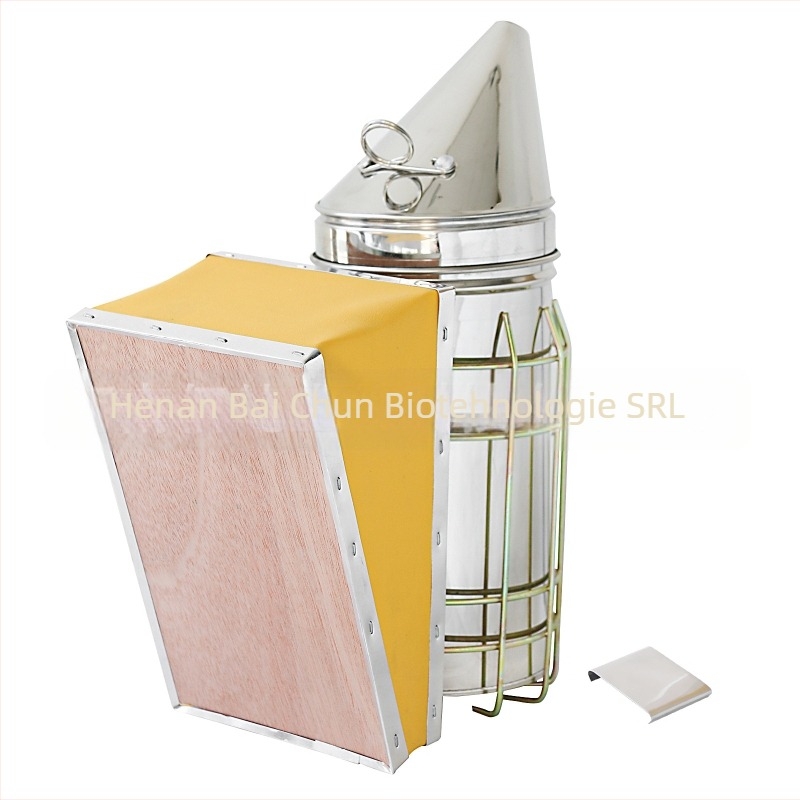 Pulverizator de fum pentru apicultură – oțel inoxidabil, Bai Chun, instrument prietenos cu albinele pentru zootehnie și acvacultură