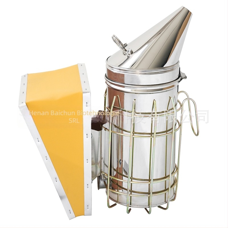 Pulverizator de fum pentru apicultură – oțel inoxidabil, Bai Chun, instrument prietenos cu albinele pentru zootehnie și acvacultură