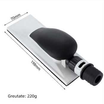 Disc pneumatic de polisare pentru pereți, fără praf, uscat, cu șmirgărie autoadezivă din plasă