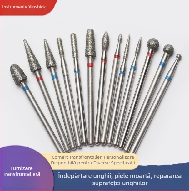 Set capete de șlefuire pentru manichiură din silicon, pentru îndepărtarea pielii moarte, Conținut net 1000 g, Xinshida