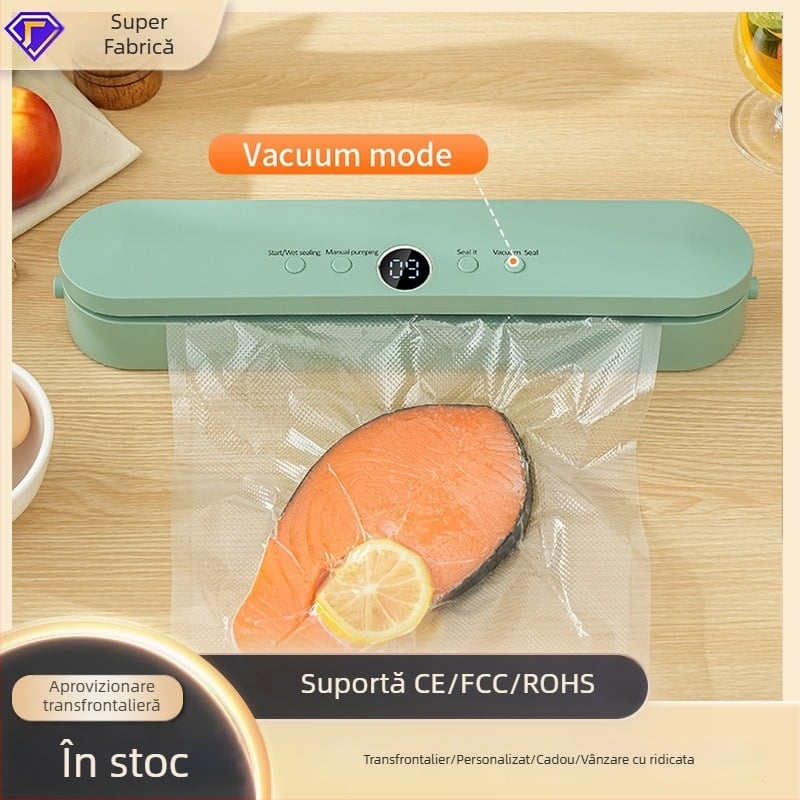 Sealer vid LCD compact pentru uz casnic – mică mașină de ambalare cu vid