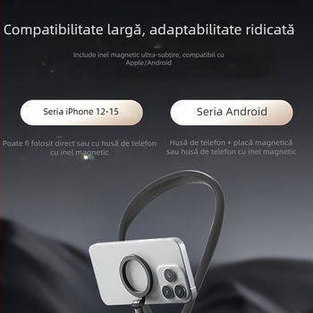 Suport din silicon pentru piept pentru cameră de acțiune și suport magnetic pentru telefon, pentru streaming live și filmare în timpul ciclismului, eliberare rapidă