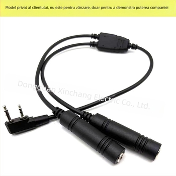 Cablu adaptor pentru căști XLR, unu la doi, priză feminină 6.3/5.2, PJ-055 cu două mufe