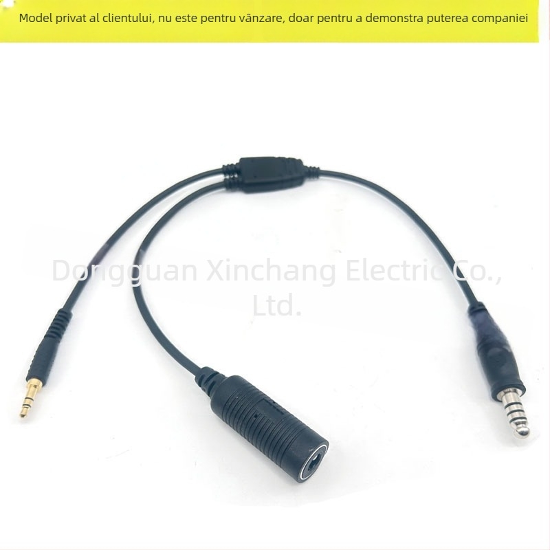 Cablu adaptor pentru căști XLR, unu la doi, priză feminină 6.3/5.2, PJ-055 cu două mufe