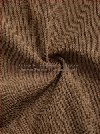 Pantaloni casual pentru bărbați din corduroy, cu un buzunar posterior aplicat, croială dreaptă, primăvară și toamnă