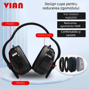 Vian 1427 Protecție auditivă pentru urechi, reducerea zgomotului pentru somn și învățare, protecție acustică industrială
