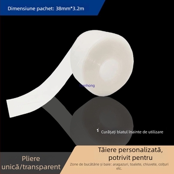 Bandă hidroizolantă de etanșare, rezistentă la mucegai, pentru chiuvete de bucătărie, băi și toalete