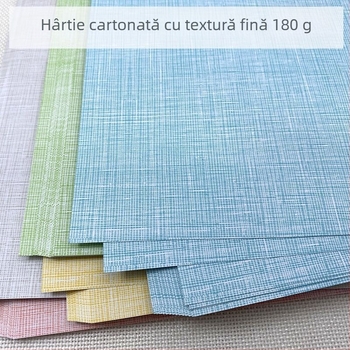 Hârtie de copertă cu textură de piele, plată, dimensiuni A3/A4, 180 g/m²