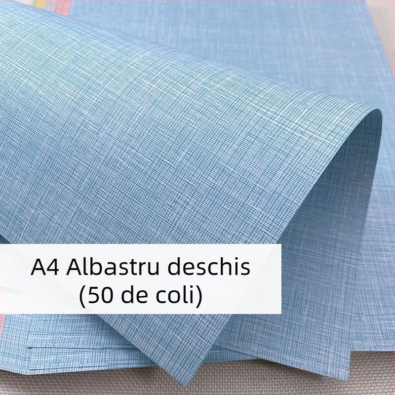 Hârtie de copertă cu textură de piele, plată, dimensiuni A3/A4, 180 g/m²