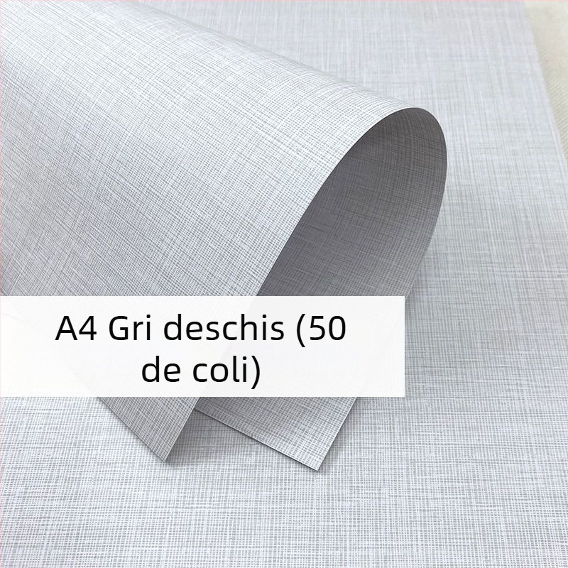 Hârtie de copertă cu textură de piele, plată, dimensiuni A3/A4, 180 g/m²