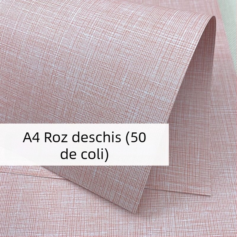 Hârtie de copertă cu textură de piele, plată, dimensiuni A3/A4, 180 g/m²
