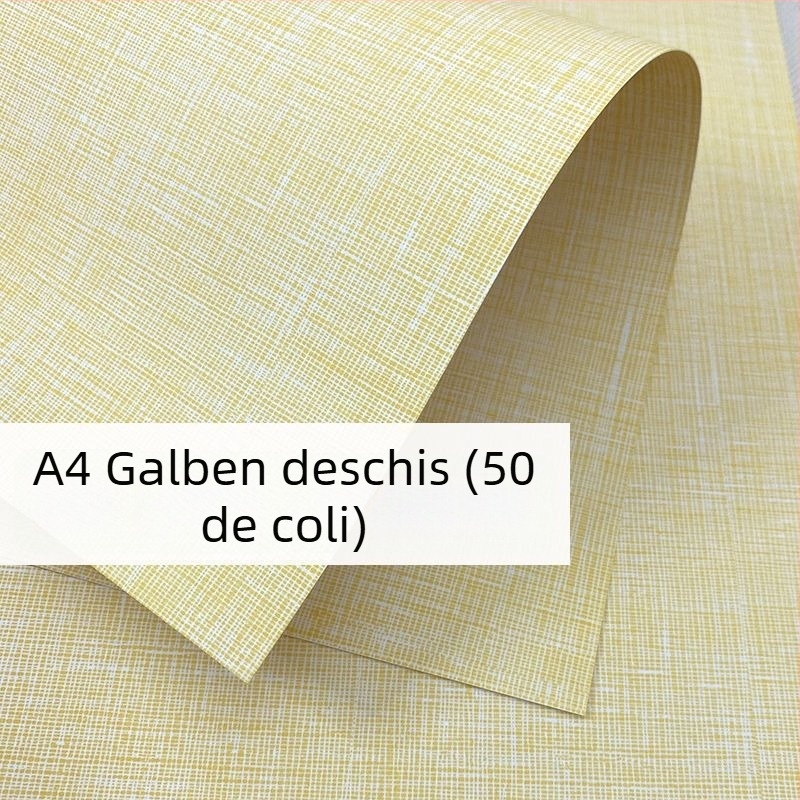 Hârtie de copertă cu textură de piele, plată, dimensiuni A3/A4, 180 g/m²