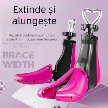 Extensor pentru pantofi și cizme, reglabil, universal pentru bărbați și femei, formator pentru călcâi, anti-pliuri