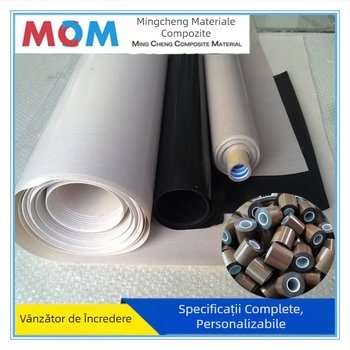 Bandă PTFE de înaltă temperatură din fibră de sticlă, anti-statică, Mingcheng, 260–300°C