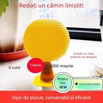Capcană pentru muște de fructe, pentru interior, pentru insecte zburătoare mici, cu bilă lipicioasă