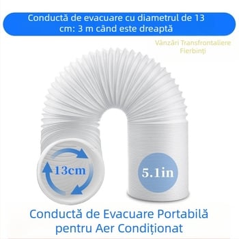 Tub telescopic de evacuare pentru aer condiționat portabil
