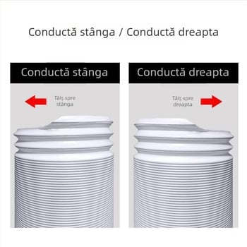Tub telescopic de evacuare pentru aer condiționat portabil