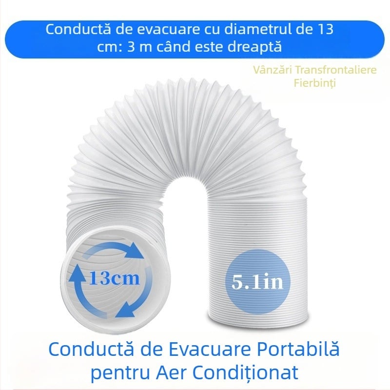 Tub telescopic de evacuare pentru aer condiționat portabil