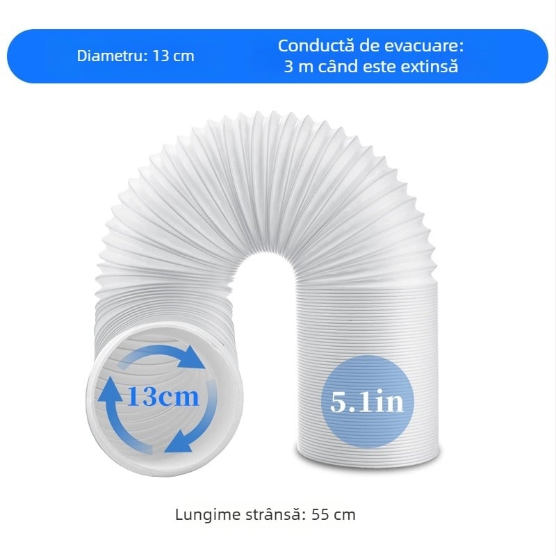 Tub telescopic de evacuare pentru aer condiționat portabil
