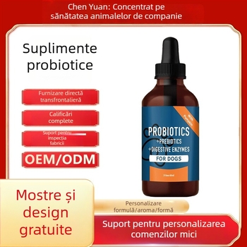 Picături probiotice pentru câini pentru sănătatea digestivă - Supliment nutrițional pentru animale de companie
